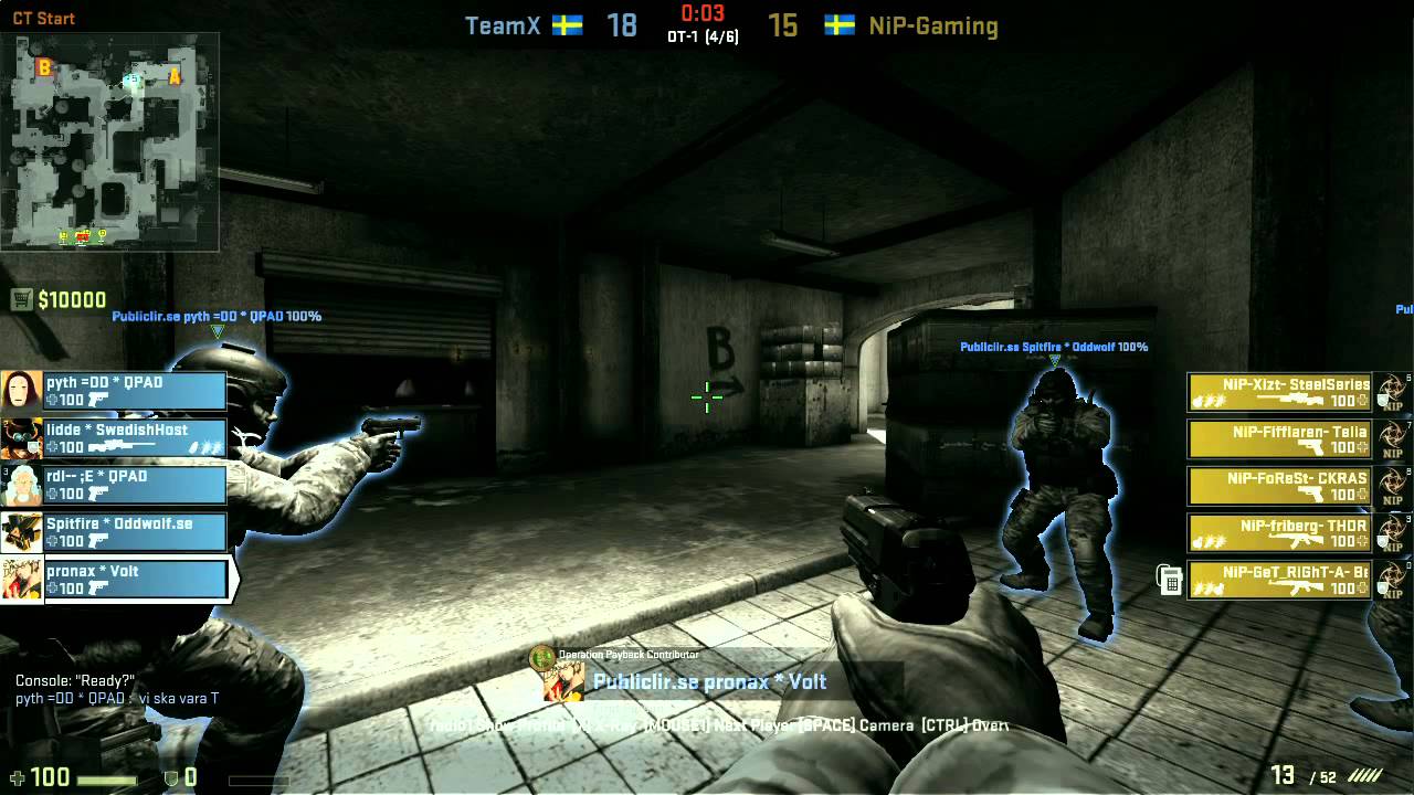 Team X Vs. NiP-Gaming - Dreamhack Summer 2013 - CS:GO