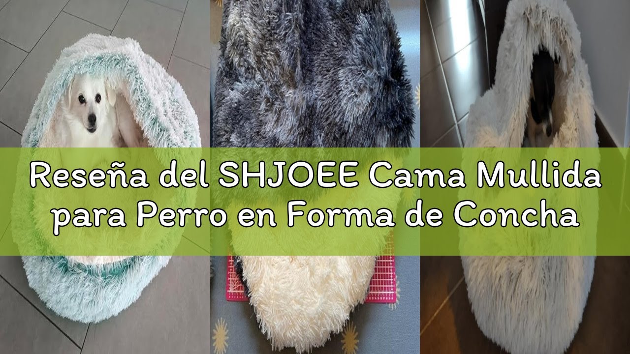 Reseña del SHJOEE Cama Mullida para Perro en Forma de Concha Cesto de Felpa para Gato Cama para Masc