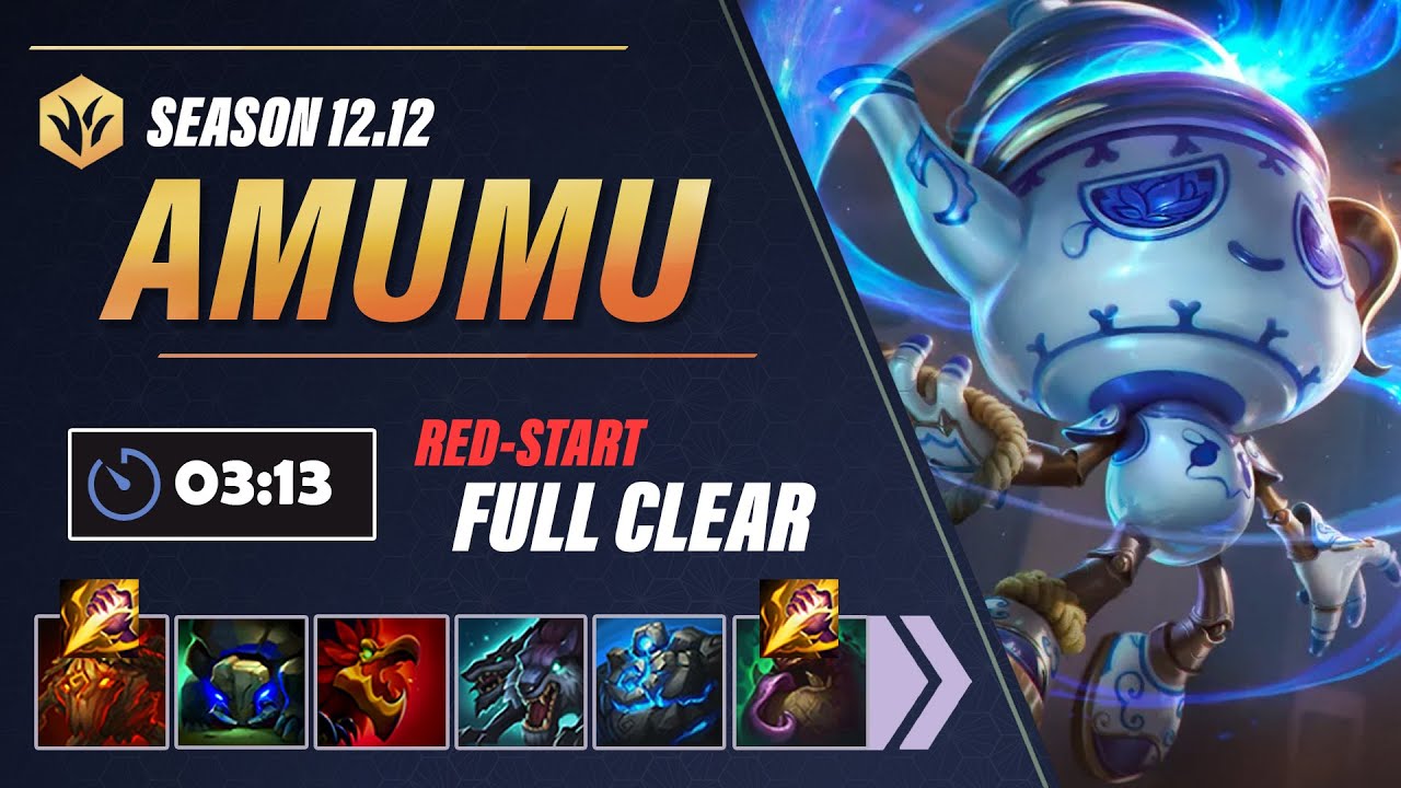 Amumu Buffs!  3:13 Red-Start Full Clear Guide [Patch 12.12]