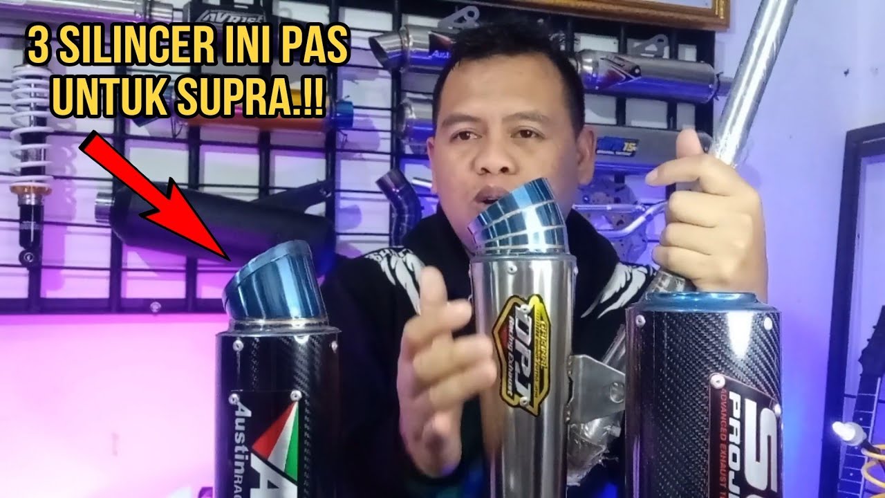 KENALPOT YANG COCOK UNTUK SUPRA,ada 3 kenalpot keren bisa juga buat motor lain ya