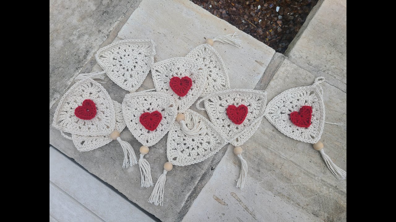 GUIRNALDAS o banderines a crochet. SUPER FACILES, Tutorial completo