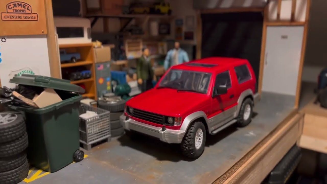 LD1297 rc car change body color Pajero red