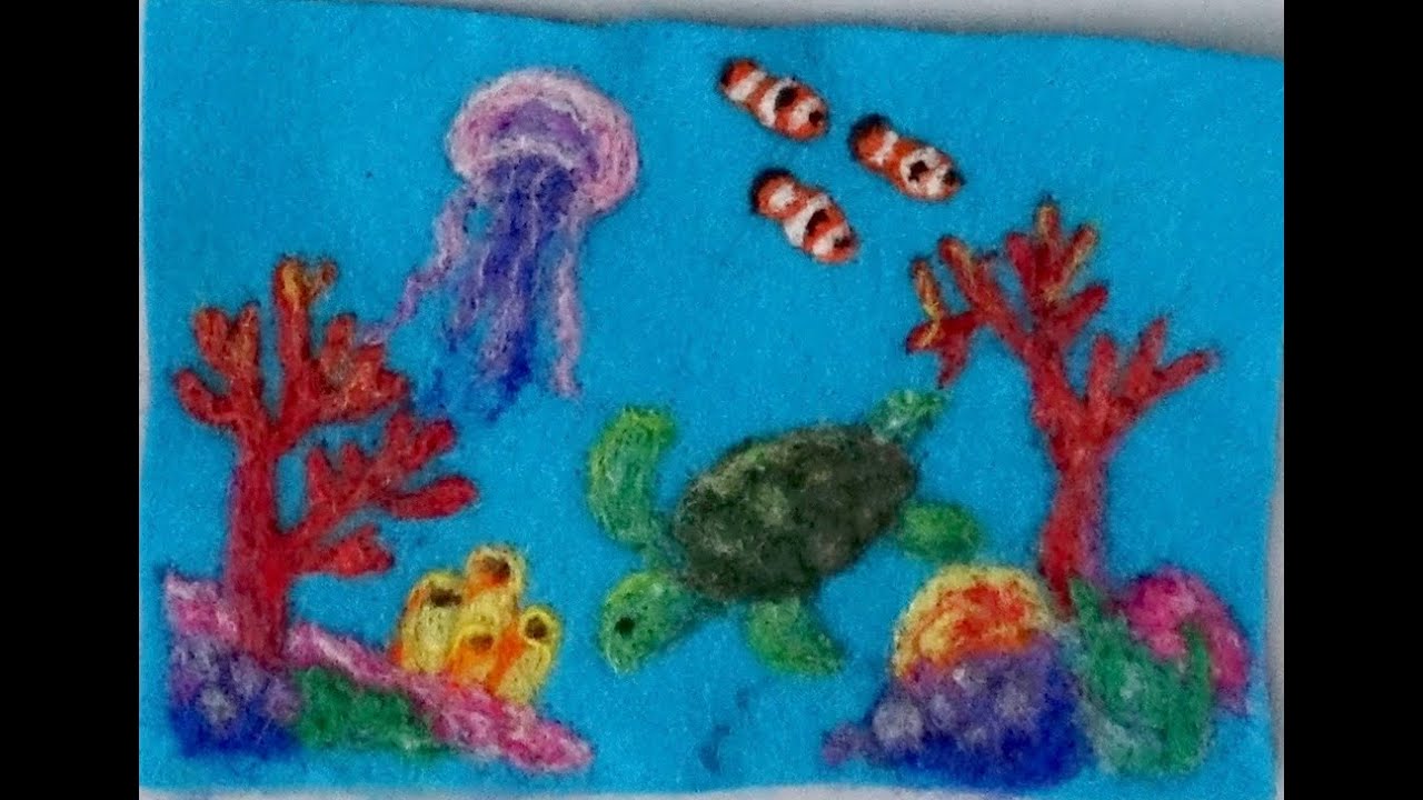 Needle-Felting a Detailed Ocean Scene: Waldorf Parent and Teacher Tutorial