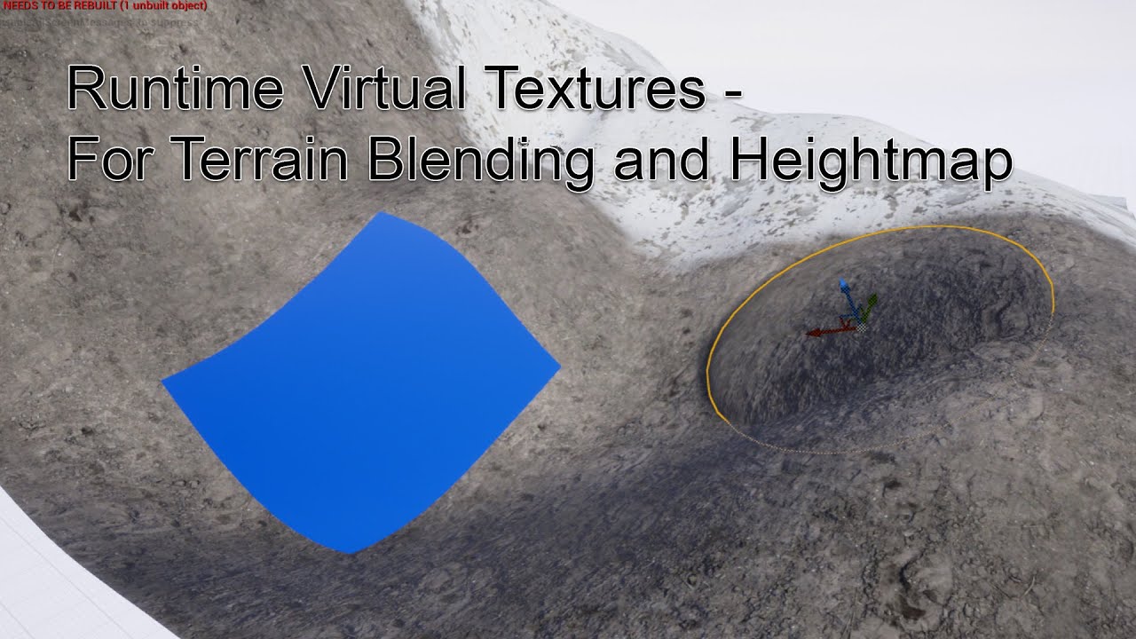 Runtime Virtual Textures - For Terrain Blending and Heightmap