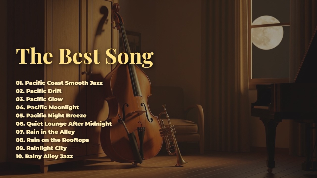 Pacific Coast Rainy Night Jazz 🌧️ Smooth Lounge & Midnight Jazz Vibes