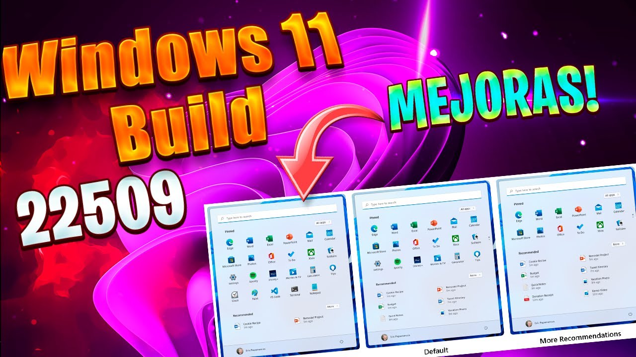 LANZAN🚀 Windows 11 Build 22509 / HAY M&Aacute;S CAMBIOS y NOVEDADES LISTAS!