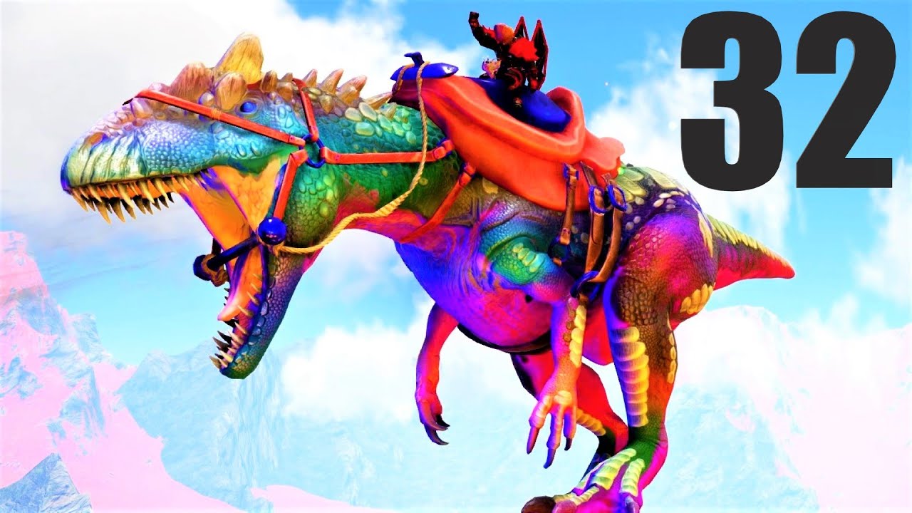 Небесный аллозавр и развращённые небожители! | Primal Fear Hard Mode Ark Survival Evolved Modded E32