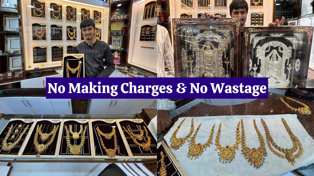 Gold Plated 92.5 Pure Silver Jewellery in Bangalore ! No Making Charges, No Wastage ! Necklace &More