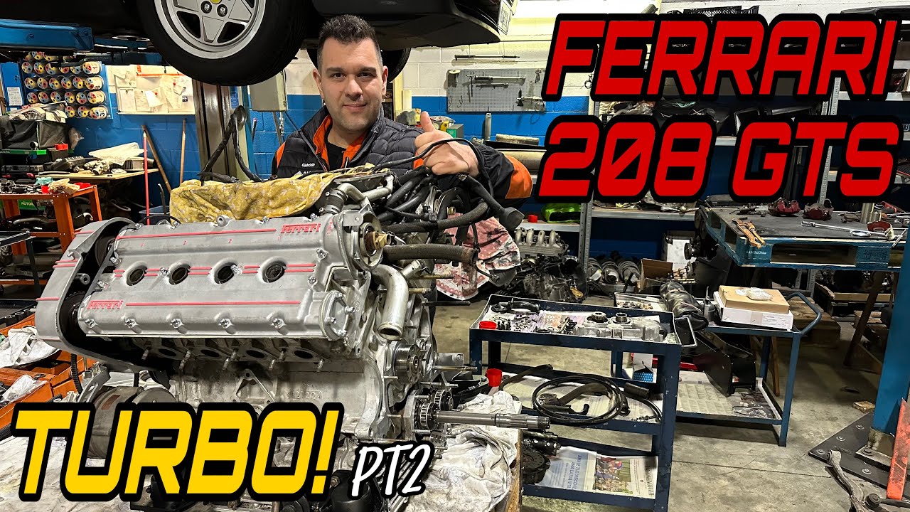 La Ferrari mette il turbo!! prosegue il restauro della 208 GTS intercooler! #ferrari #viral #old