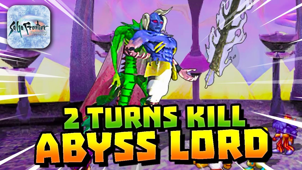 SAGA FRONTIER REMASTERED: 2 TURNS KILL HELL'S / ABYSS LORD (BLUE LAST BOSS) + CHARS PREVIEW