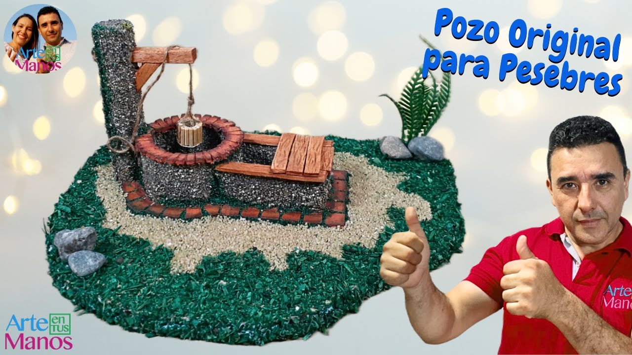 🔴Haz Tus Propios POZOS PARA PESEBRES, BELENES en Cartón, Fácil Con Arte en Tus Manos