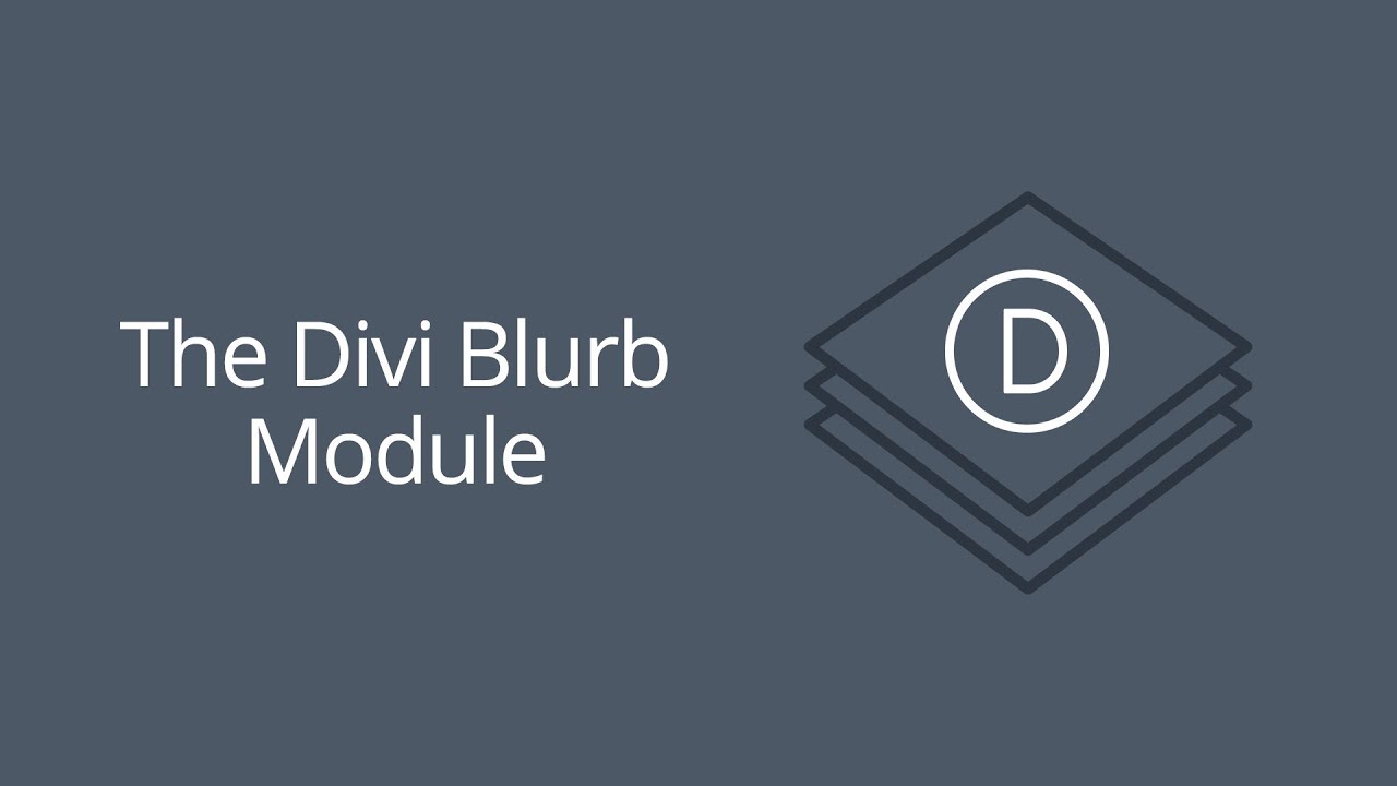 The Divi Blurb Module