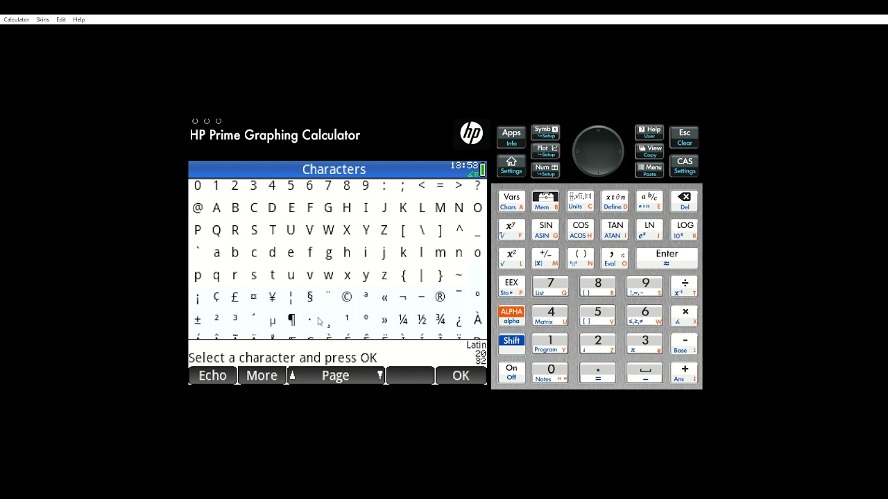 How to use lower case variables when defining functions on the HP prime