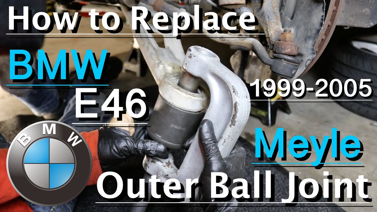 How to replace worn out Meyle HD lower ball joint on BMW e46 /DIY/ASMR