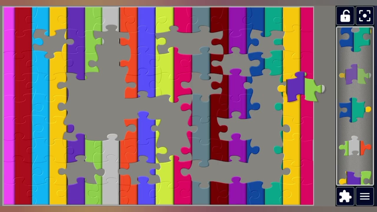 Bright Rainbow Strips 🌈💥🧩 Colorful jigsaw puzzle game 🧩@jigsawpuzzle45 