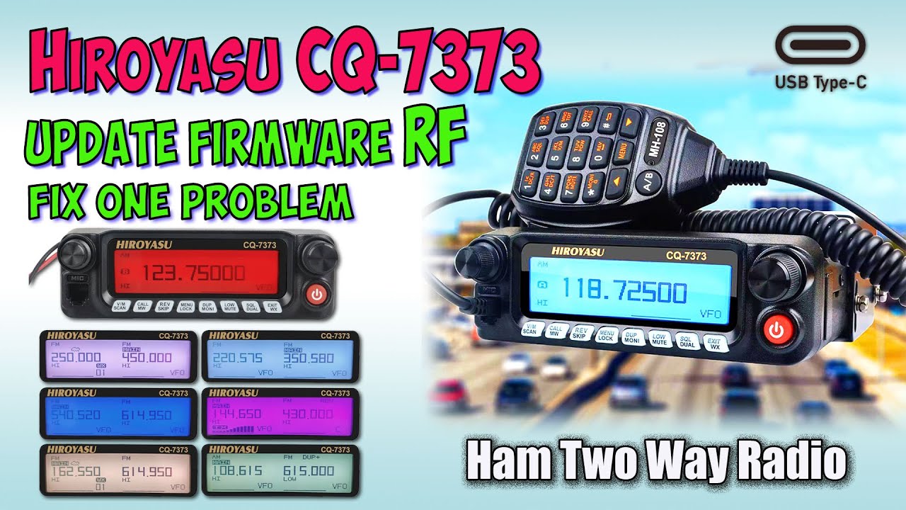 HIROYASU CQ-7373 VHF/UHF 50/45Вт &diams; Firmware RF update.