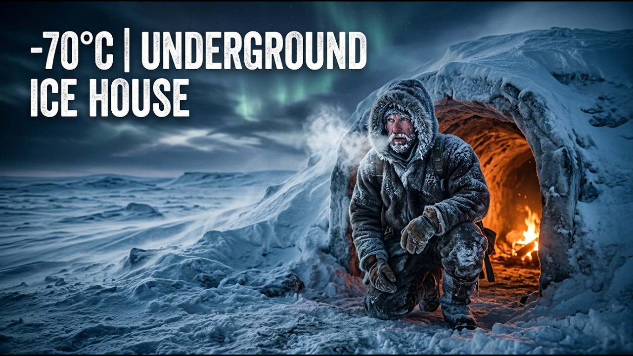 Alone at -70°C for Days | Underground Ice Shelter Survival in Alaska