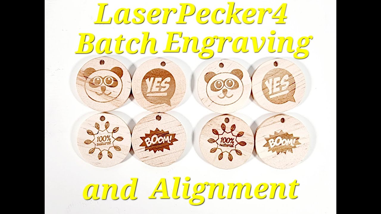 LaserPecker 4 Batch Engraving and Alignment
