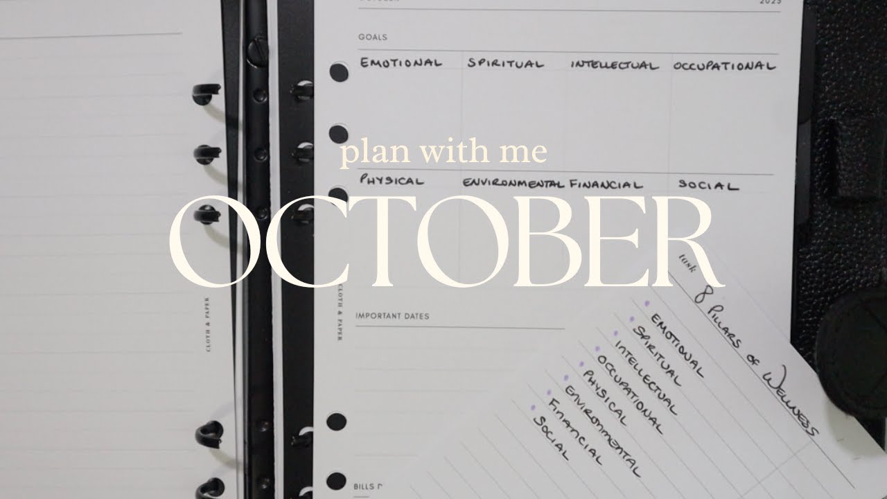 Plan With Me | October 2025 | A5 Rings