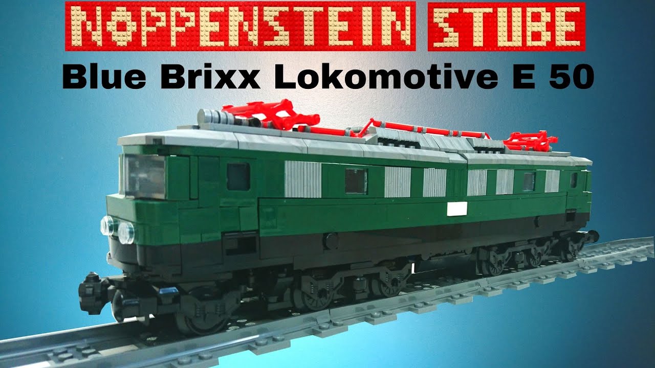BlueBrixx Lokomotive E 50 | Tolle Noppenstein Eisenbahn mit kleinen Schw&auml;chen