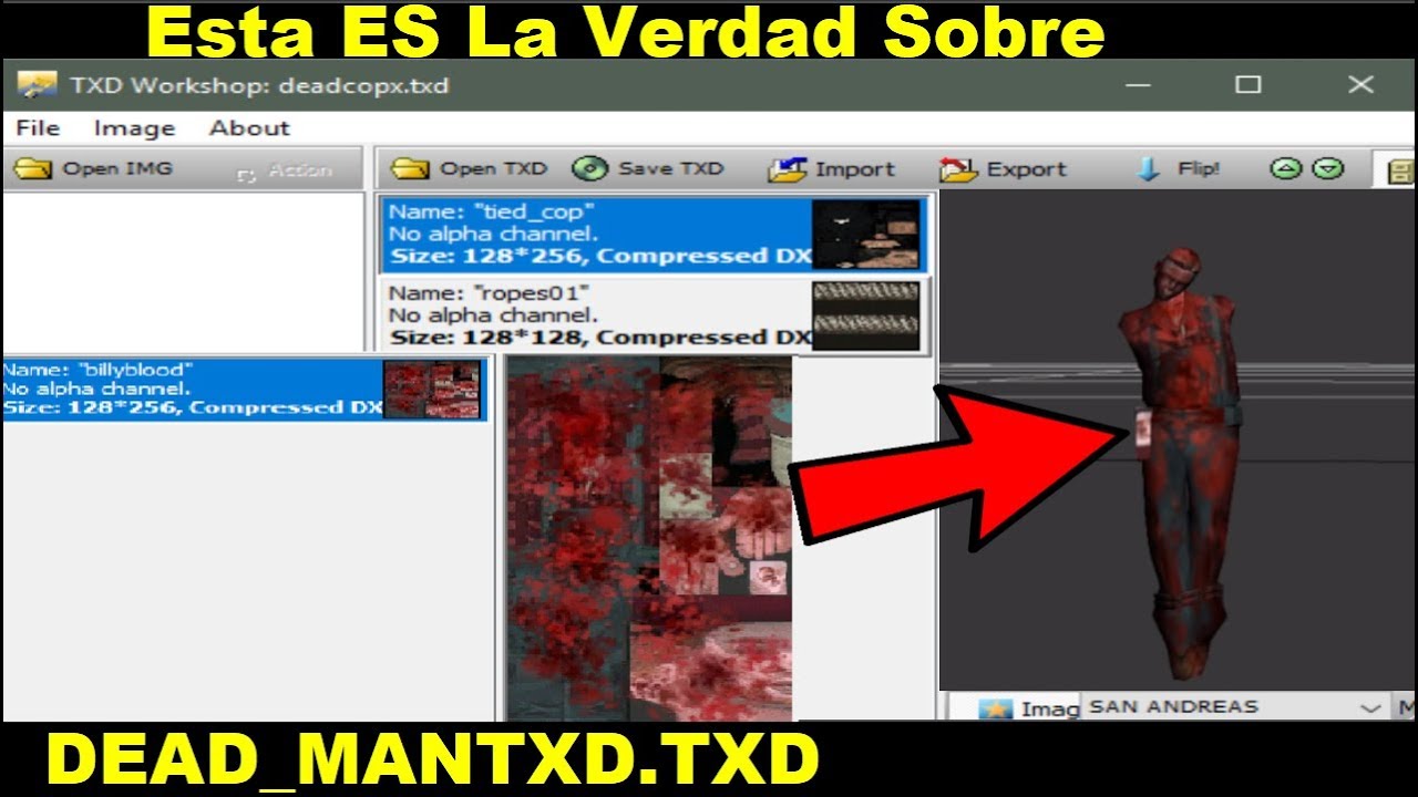 DEAD_MANTXD.TXD El Nuevo Misterio De Terror | GTA San Andreas.