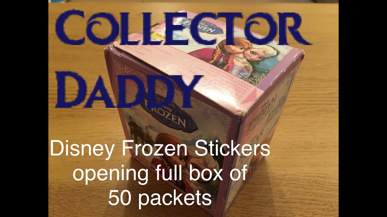 Frozen sticker collection full box opening original panini collection
