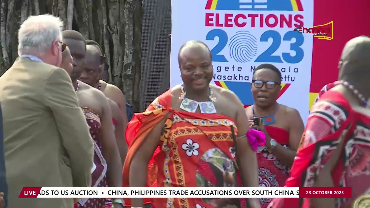 His Majesty King Mswati III has arrived at the Sibaya 2023