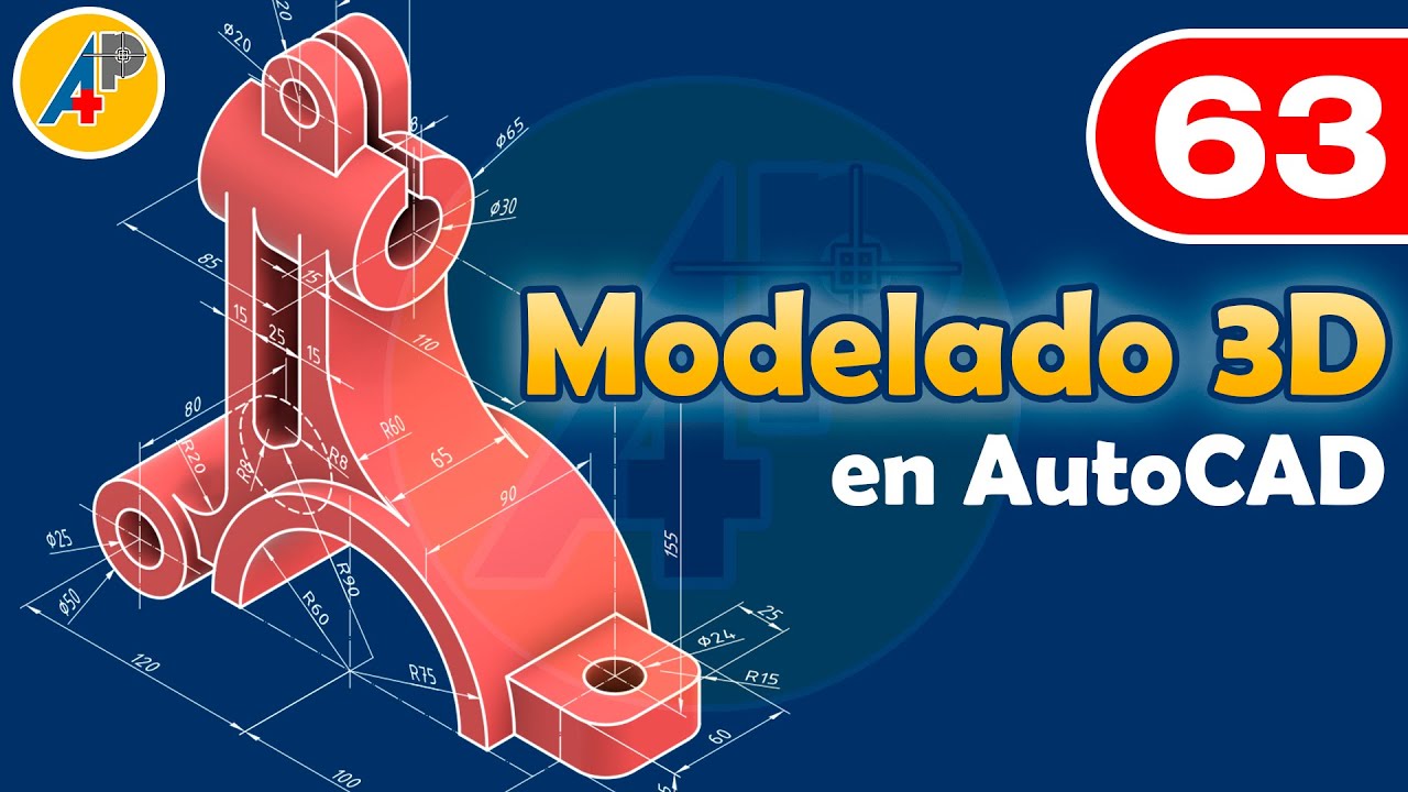 Modelado 3D en AutoCAD - Ejercicio 63