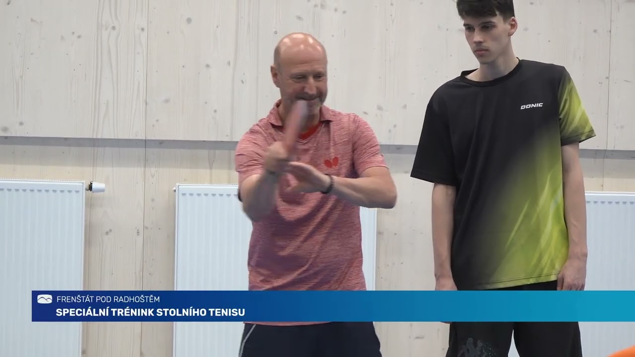 Mladí hráči oddílu stolního tenisu si vyzkoušeli trénink s extraligovým trenérem