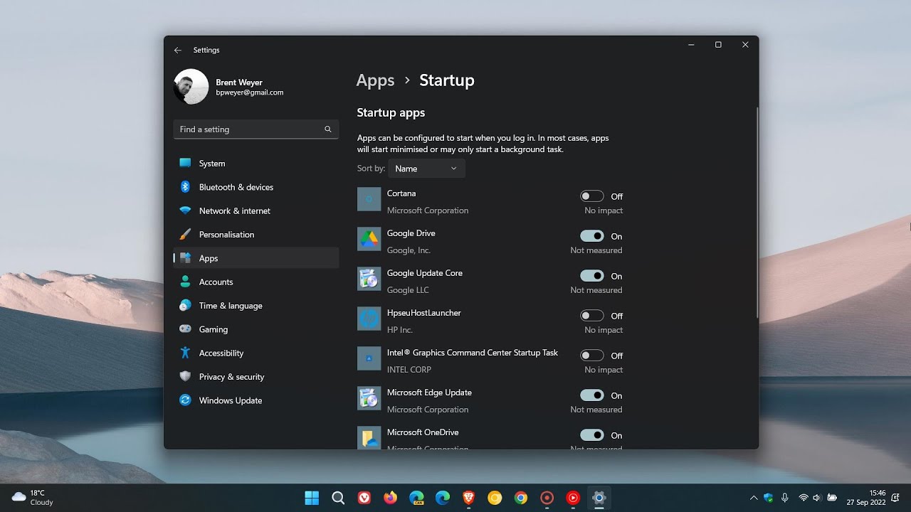 How to enable startup app notifications on Windows 11