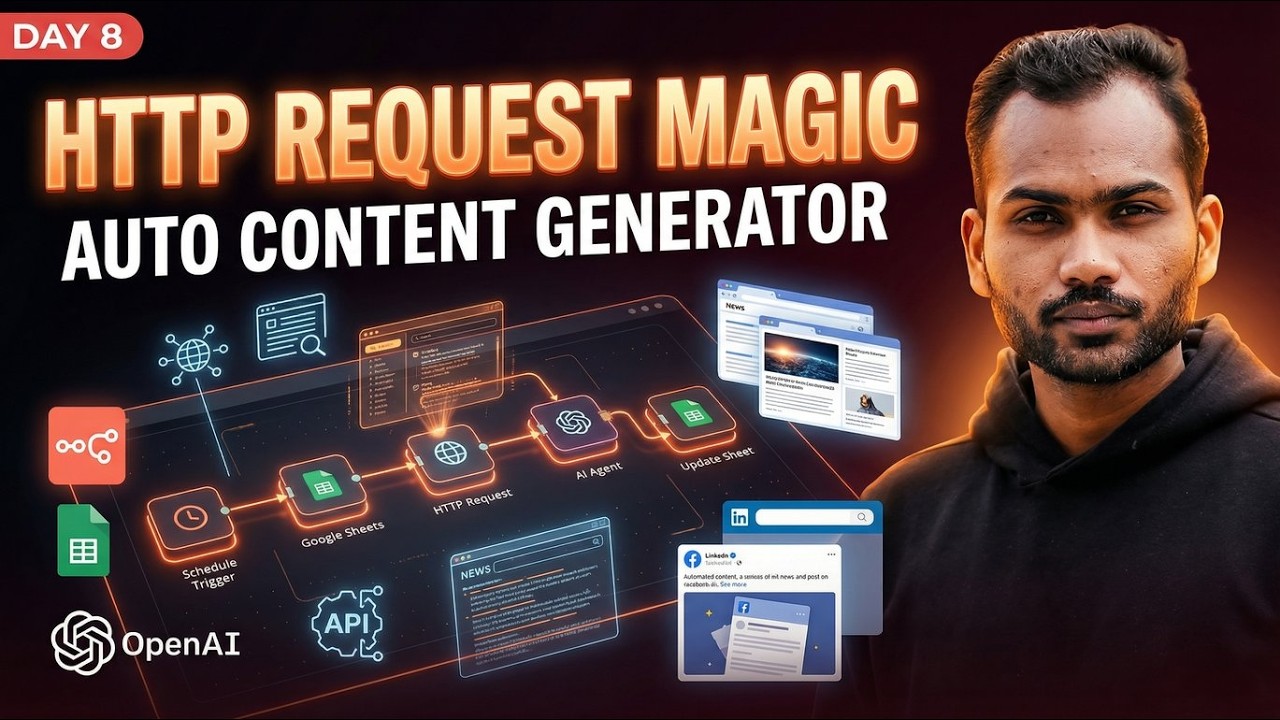 Build an Autonomous AI Content Engine | Day 8 of 30 Days AI Automation Masterclass | n8n