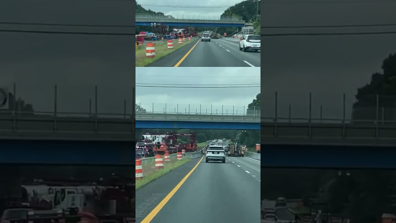 🚧 Bridge on 295 North in Cranston, RI is Moved into Place! 🏗️