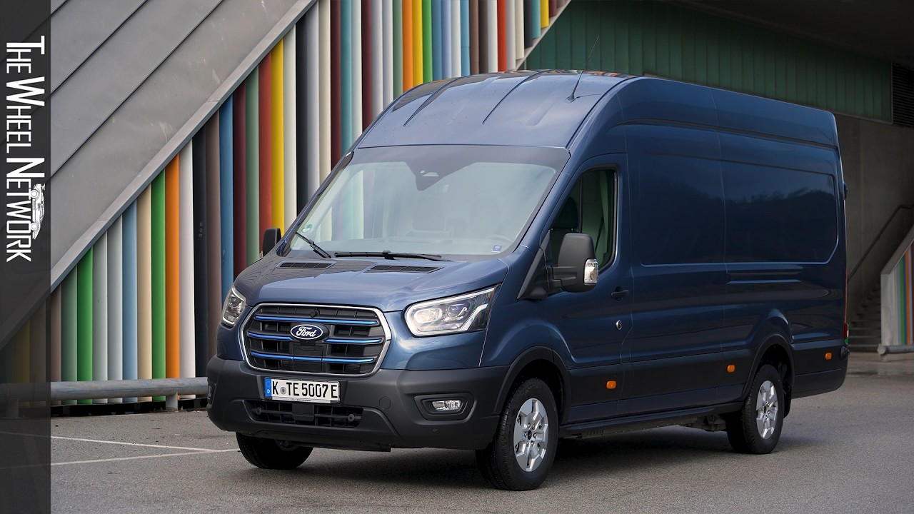 2025 Ford E-Transit Enhanced Range | Metallic Blue | Driving, Interior, Exterior [4K]