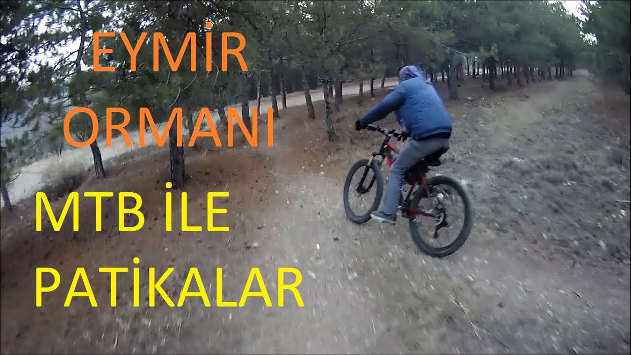 Eymir ormanı farklı patikalarda MTB sürüşü ve göle iniş.