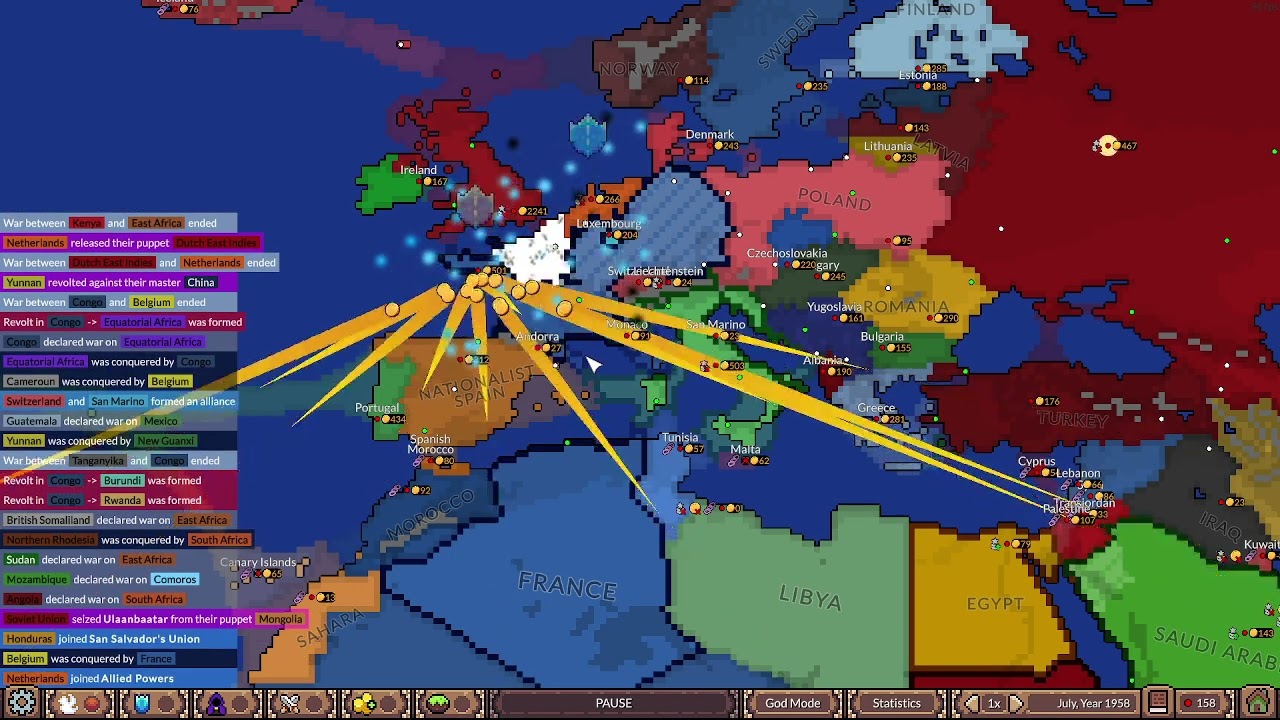 Ages of conflict ww2 but with god mode