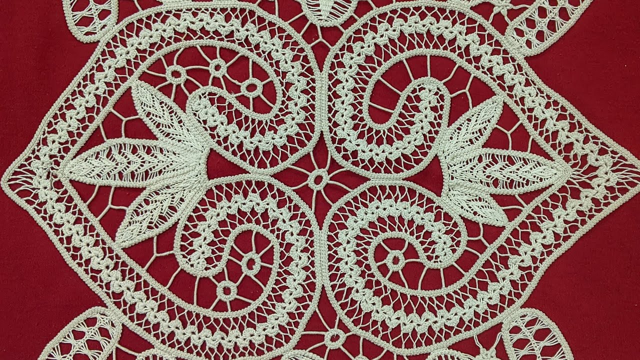 SNUR DANTELAT CROSETAT 22/ CROCHET LACE CORD/ CORDONCINO ALL' UNCINETTO