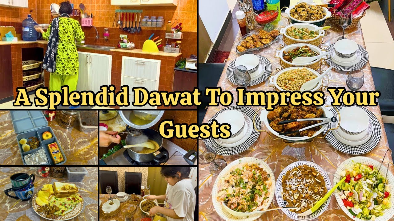 Pakistan Se Aye Dosto Ki Dawat🇵🇰How I Manage 10 Dishes For Dinner🍽️Dawat Prep From Kitchen To Table😉