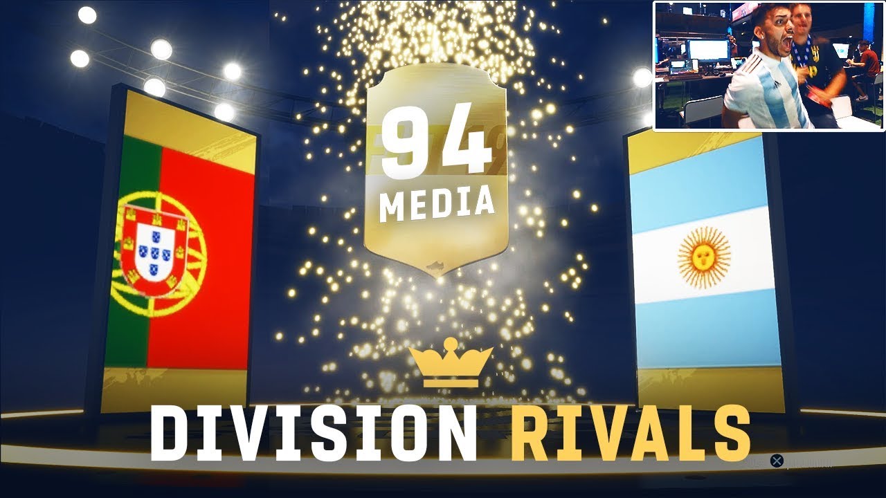 JUEGO DIVISION RIVALS Y ME SALE UN MEDIA 94 !!! FIFA 19