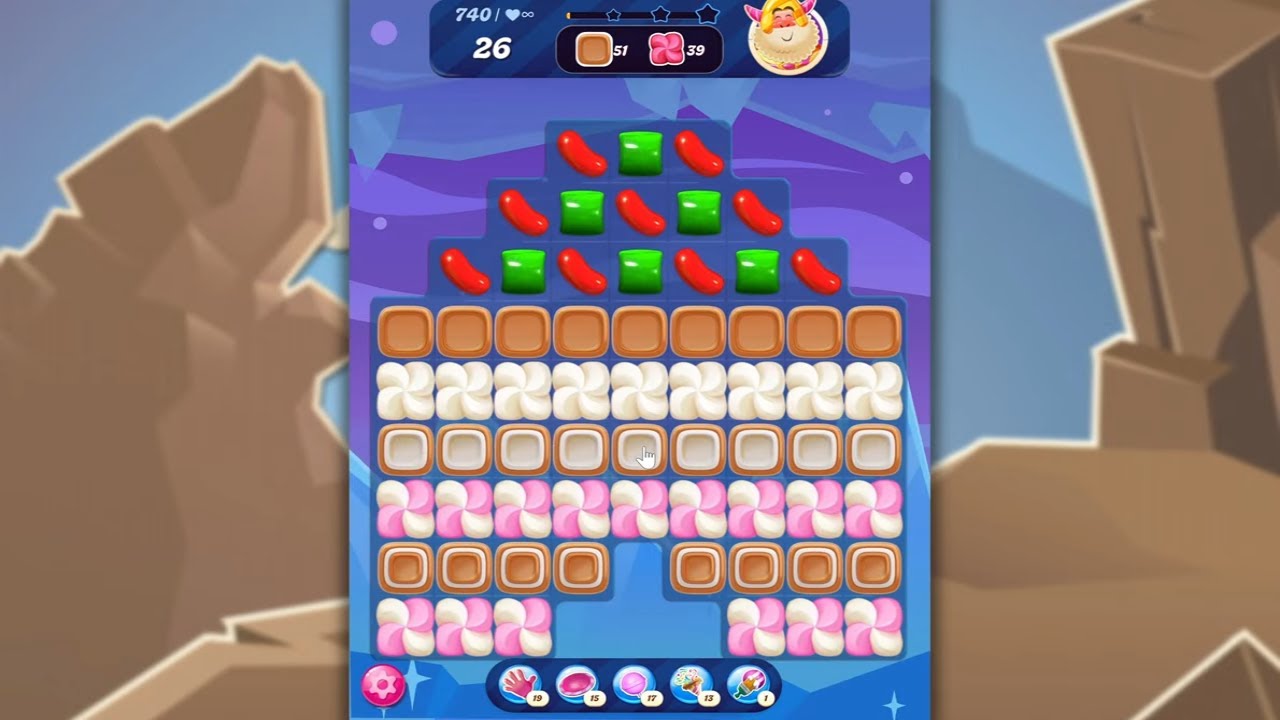 Candy Crush Saga LEVEL 740 NO BOOSTERS (new version)🐟☑️