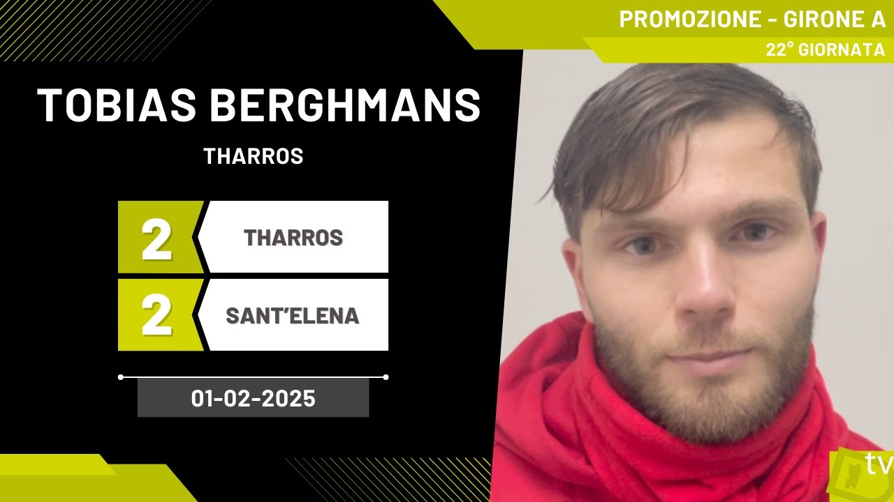 Tobias Berghmans difensore Tharros 01-02-2025 - Diario Sportivo