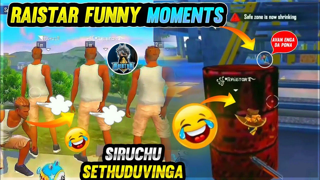 RAISTAR FUNNY MOMENTS😂 || சிரிச்சு செத்துடுவீங்க 😜 || OIL BARREL ஆ மாட்டிகிட்டு என்னடா பண்ற RAISTAR🤣