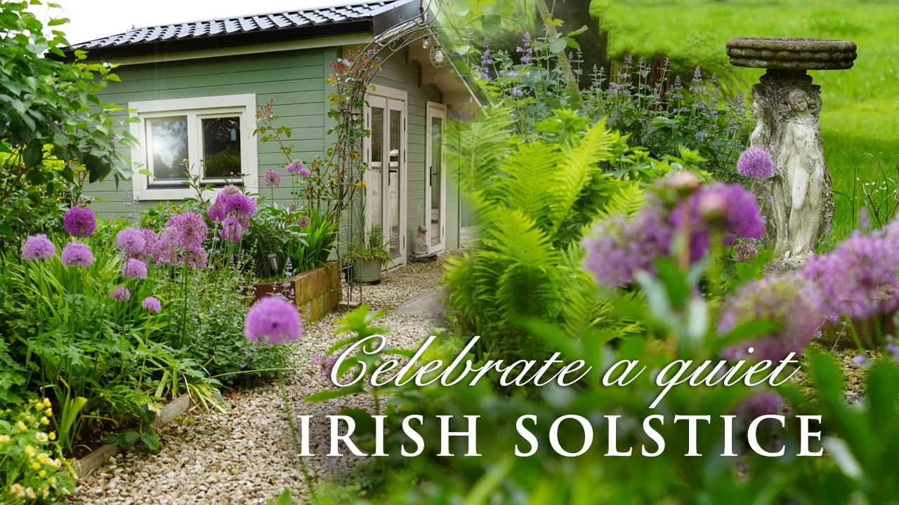 Rural life | Irish cottage garden | summer solstice | silent vlog | Irish countryside | Irish food