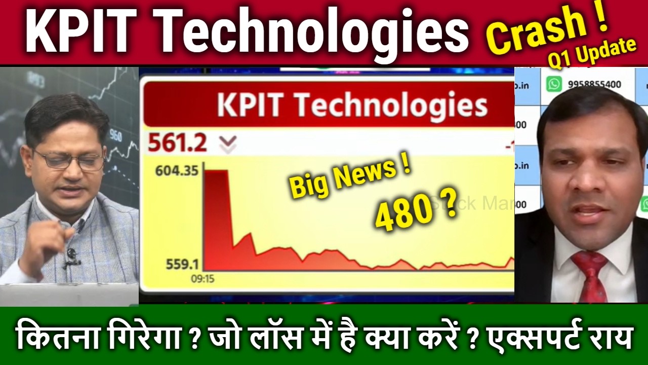 KPIT Tech CRASH ! hold or Sell ?Fall Reason/KPIT Technologies latest news,q1 Result analysis,target