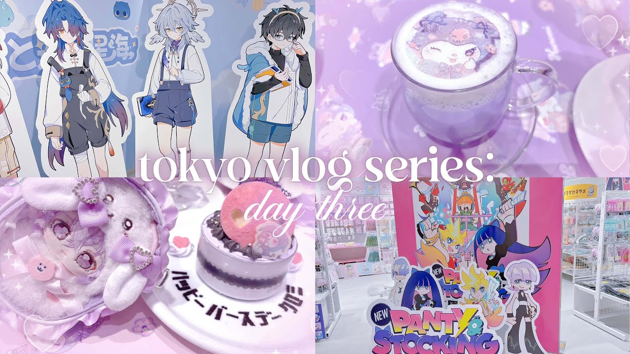 Tokyo Vlog 🐾 | Kuromi Cafe, Shinjuku, Lots of Ensemble Stars! - Day 3