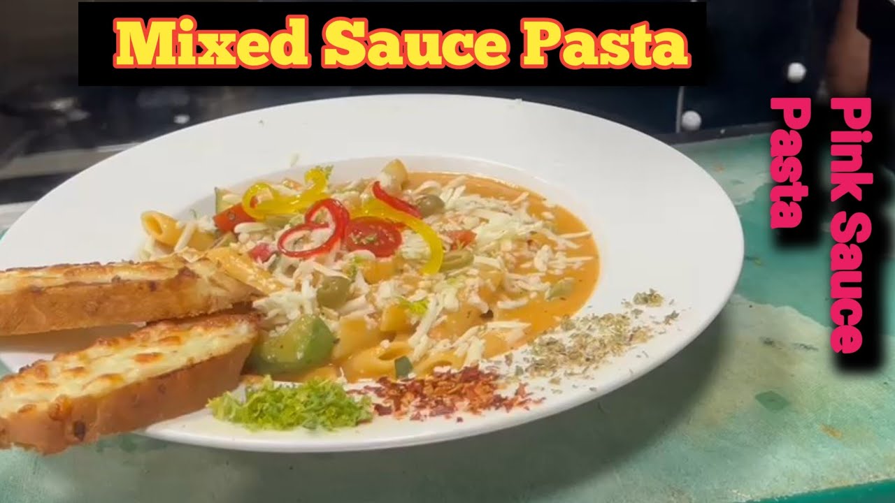 Red & White Sauce Pasta//Mixed Sauce Pasta /Pink Sauce Pasta //Food express Santosh 