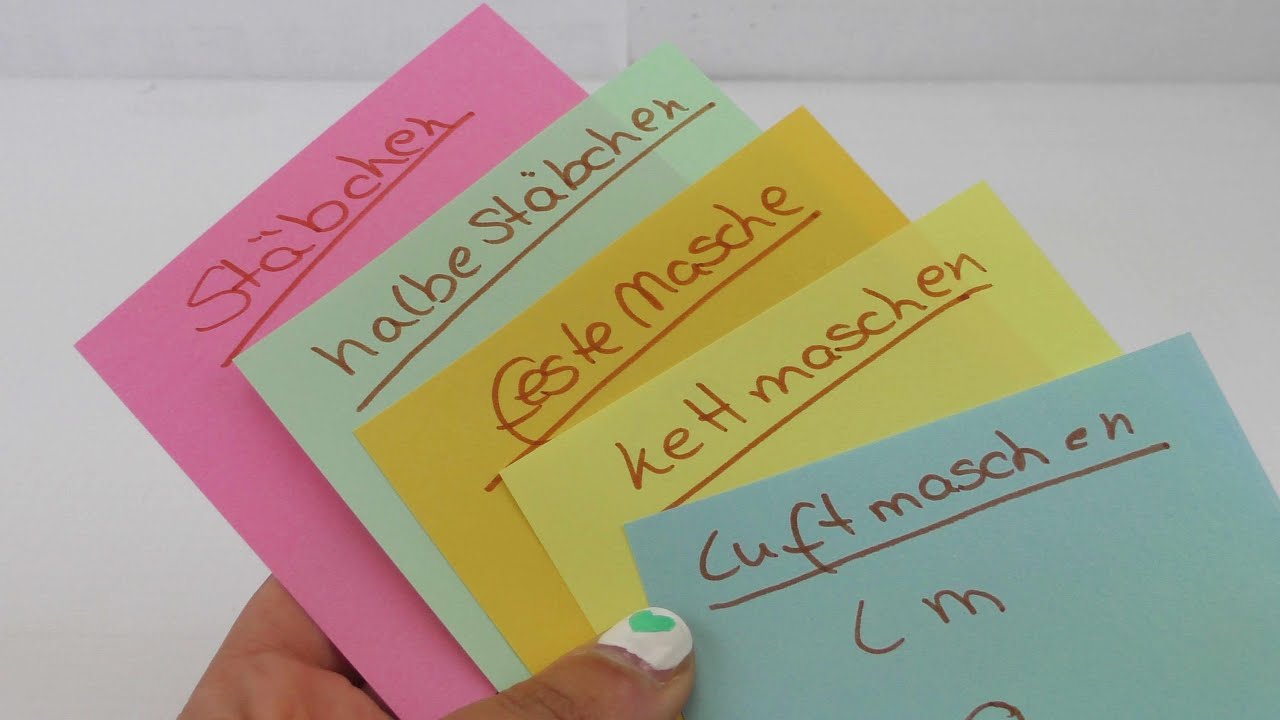 Grundlagen H&auml;keln / Abk&uuml;rzungen und Symbole | H&auml;keltipps und H&auml;kelanleitung