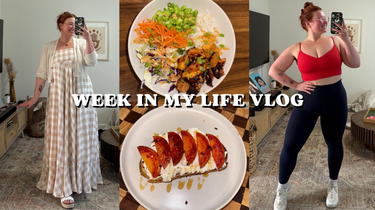 week in my life vlog: office outfit inspo, packed lunches, PR Haul, trying chipotle's new ranch