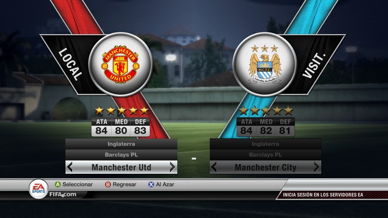 Manchester United vs. Manchester City (FIFA 12).
