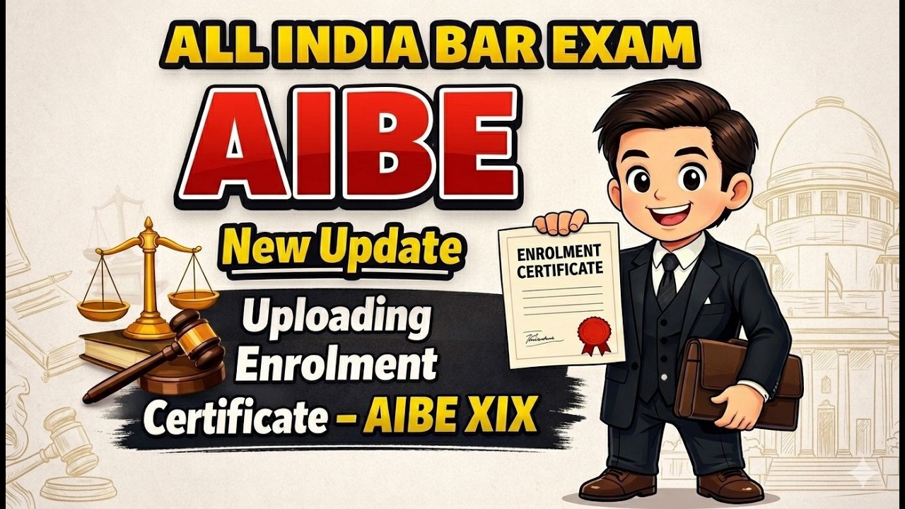 AIBE- New Update Upload Your Enrollment Certificate | ALL INDIA BAR EXAM #aibe20cop #aibe21exam