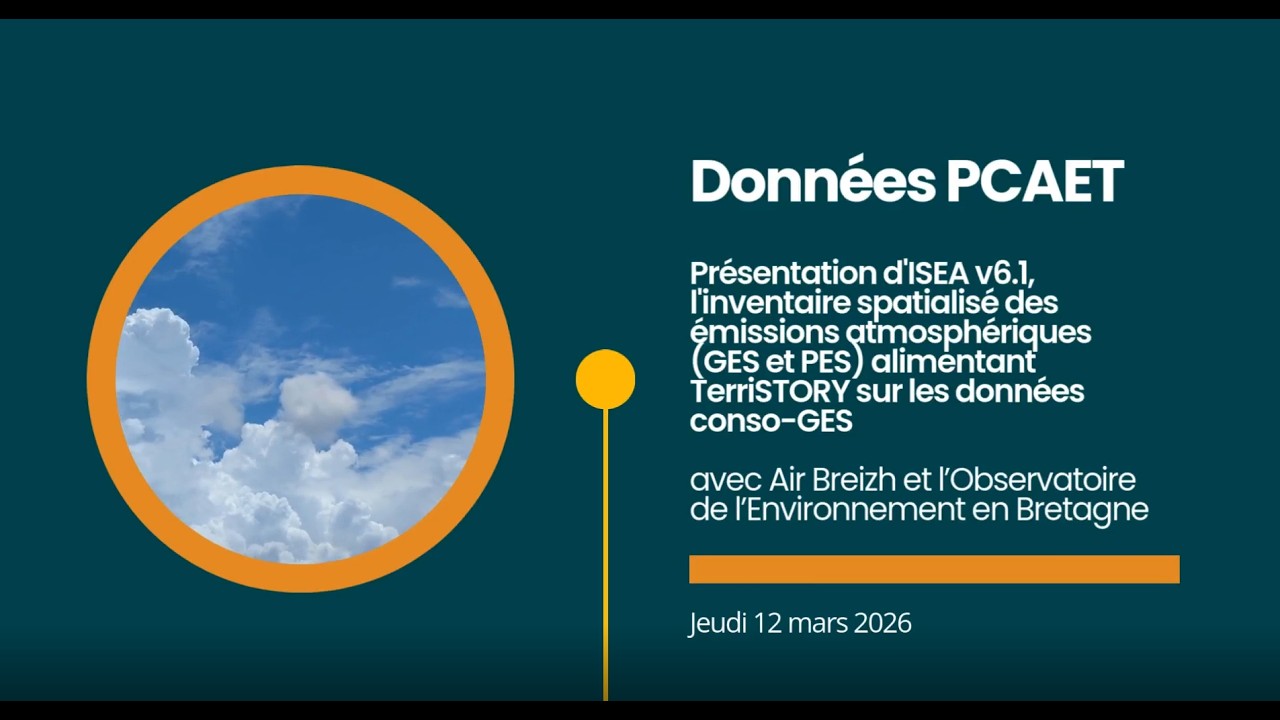 REPLAY | 12/03/2026 | Données PCAET : Présentation d'ISEA v6.1